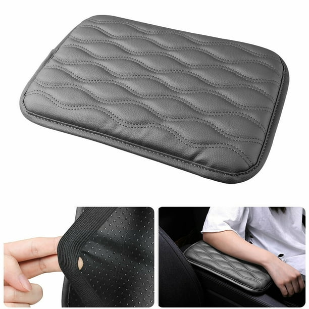 Universal Car SUV Armrest Pad Cover Auto Center Console PU Leather Cushion Black Universal Car SUV Armrest Pad Cover Auto Center Console PU Leather Cushion Black